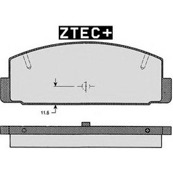 ΔΙΣΚΟΦΡΕΝΑ ZTEC+ MAZDA ΟΠΙΣΘΕΝ