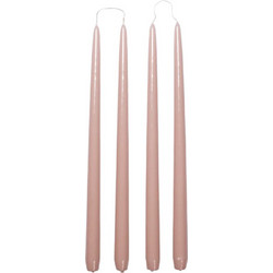 Κερί Smooth Taper - Ροζ Γυαλιστερό Σετ 4 τμχ Burn Time 10.5 Hrs O2,2 x H38 cm Broste Copenhagen