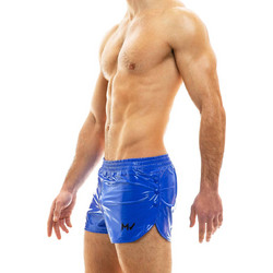 Μodus Vivendi Vinyl-Look Shorts Μπλε
