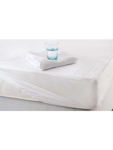 Rythmos Επιστρωμα Αδιαβροχο Πετσετε Με Φουστα 180x200+35 Λευκό 109-206-4