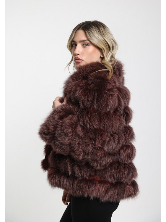 WINE VELVET Γυναικεία γούνα αλεπούς