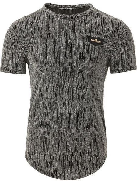 Ανδρικό T-shirt Λαμέ Silver
