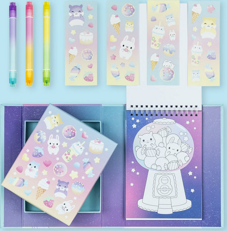 ΣΕΤ ΔΡΑΣΤΗΡΙΟΤΗΤΩΝ PASTEL COLOURING SET KAWAII CAFE
