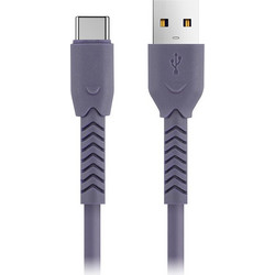 Maxlife Καλώδιο USB-A to USB-C 1m Purple