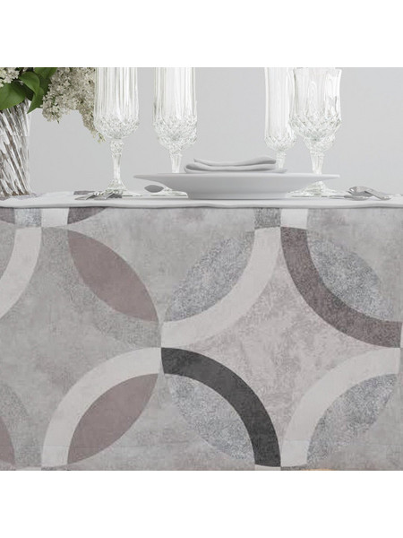 Τραπεζομάντηλο Κύκλοι 140x180 Γκρι 140 x 180 cm 052402052040