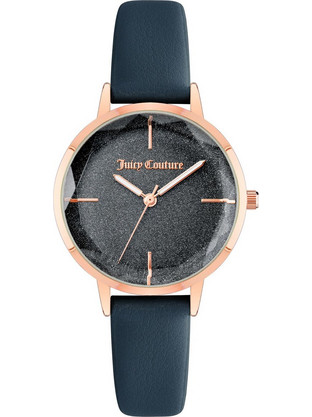 Juicy Couture Γυναικείο Ρολόι με Μπλε Δερμάτινο Λουράκι JC/1326RGNV
