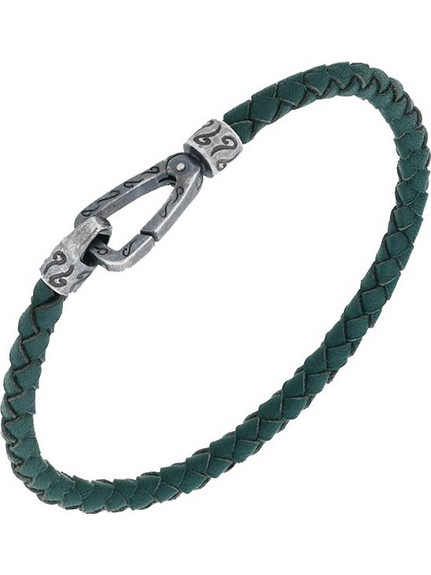 Marco Dal Maso Lash Braided Βραχιόλι Green AGBR0046-01BVPV2-L