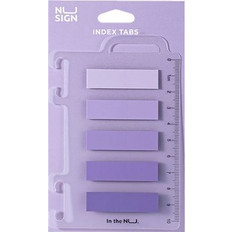 Deli Αυτοκόλλητος Σελιδοδείκτης Film Bopp Blister 44x12mm 5x20Φ Nusign Μωβ