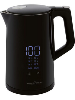 Profi Cook PC-WKS 1243 Ανοξείδωτος Βραστήρας 1.7lt 2200W με Ρύθμιση Θερμοκρασίας