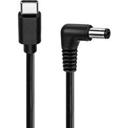 GOOBAY καλώδιο τροφοδοσίας USB-C σε DC 78972, 5.5x2.1mm, 1m, μαύρο