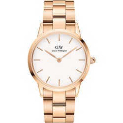 Daniel Wellington Iconic Link Γυναικείο Ρολόι με Ροζ Χρυσό Μεταλλικό Μπρασελέ DW00100209