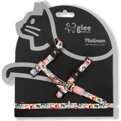 Glee Σαμαράκι Γάτας με Λουρί Harness/Leash Macaron One size
