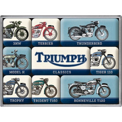 Nostalgic Μεταλλικά Μαγνητάκια (Σετ 9 τεμαχίων) Triumph - Model Chart