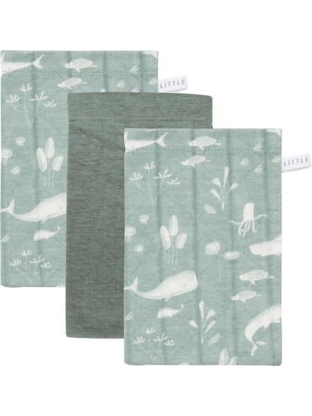 LITTLE DUTCH. Σετ 3 πανάκια μπάνιου Ocean Mint LD50520610