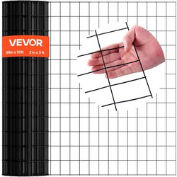 VEVOR Γαλβανισμένο Συρματόπλεγμα 91x762cm, 5x7.6cm, 16 Gauge, Επικαλυμμένο για Αντίσταση στις Καιρικές Συνθήκες JSGSWL36IN25XEAQ5001V0