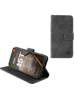 Lime Essential Magnet Book Stand Clip Θήκη Grey (Xiaomi 15T Pro 6.83")