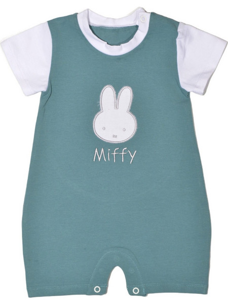 Miffy Des.18 Φορμάκι Κοντομάνικο για Αγόρι Πράσινο Mint