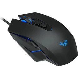 Aula S50 Ενσύρματο Gaming Ποντίκι RGB 2400 DPI Black Silver