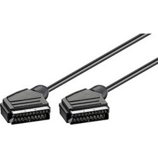 GOOBAY καλώδιο Scart 21pin σε Scart 21pin 11702, 1.5m, μαύρο