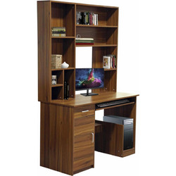 HomeMarkt Γραφείο Ξύλινο με Βιβλιοθήκη 120x55x182cm HM2032.04