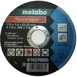 Δίσκοι κοπής Novorapid 115x1,0x22,23 Inox