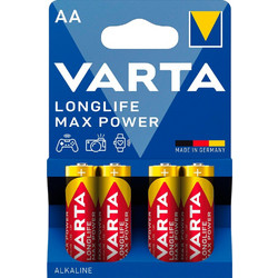 Varta Longlife Max Power Αλκαλικές Μπαταρίες AA 1.5V 4τμχ