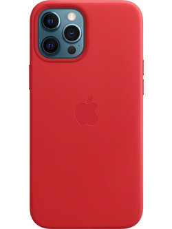 Official Apple Δερμάτινη Θήκη iPhone 12 Pro Max - Red (MHKJ3ZM/A)