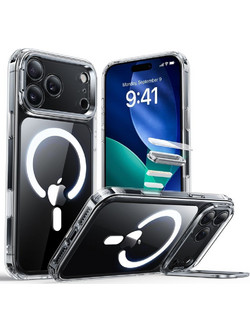 Θήκη ESR Classic Hybrid Kickstand Back Cover Μεταλλικό για iPhone 17 Pro - Διάφανο
