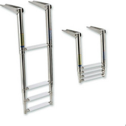 Σκάλα Με 4 Σκαλιά Τηλεσκοπική Inox 316 - Inox