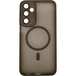 Back Cover Bumper Plexiglass με MagSafe και Προστασία Καμερών για Samsung S25 FE Καφέ