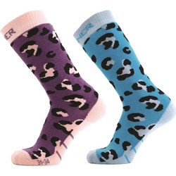 Κάλτσες παιδικές Kids Ski Animal 2 Pack Sinner Μπλε-Μωβ