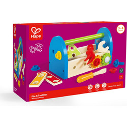 Hape Fix-It Tool Box Ξύλινη Εργαλειοθήκη με Βίδες & Εργαλεία 17 τεμ κωδικός E3001