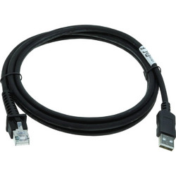Datalogic USB 2.0 Cable USB-A male - RJ45 Μαύρο 2m 90A052258 90A052258