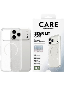 Διάφανη Θήκη CARE by Panzerglass Star Lit με White MagSafe για iPhone 17 Pro Max
