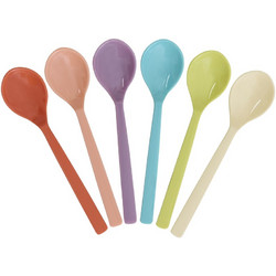 Rice - Melamine Tea Spoon - Glory Days Colors - Set of 6 - Baby and Children