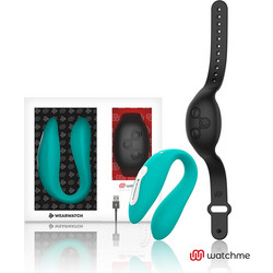 Wearwatch Dual Pleasure Wireless Watchme Διπλός Δονητής για Ζευγάρια με Τηλεχειριστήριο Μαύρος
