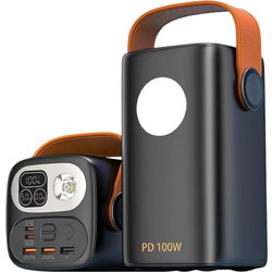 Εξωτερική Μπαταρία Γρήγορης Φόρτισης 60000mAh PD 100W - External Fast Charging Battery Power Bank 60000mAh PD 100W with 2 Inputs & 5 Outputs & Flashlight & 5-Modes & IP64 Waterproof Power Station Batt