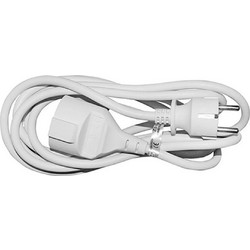 Eurolamp Schuko Μπαλαντέζα Προέκταση Καλωδίου 3m - Λευκό