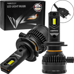 H7 LED 12V 200W 40000LM 6500K IP68 A315 S26 NIGHTEYE 2 X 100W 2 Έτη Εγγύηση