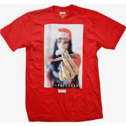 DGK Men Puff Puff Pass Tee - RED - DT-2641