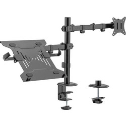 BRATECK βάση γραφείου LDT66-C024ML για οθόνη 17"-32" & laptop, έως 9kg