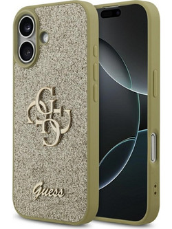 Guess Case Fixed Glitter Big 4G for iPhone 17 gold - (GUHCP17SHG4SGD)