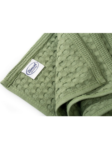 Ποτηρόπανο Πικέ Solid 325 Olive Cotton Dimcol (50x70) 1Τεμ