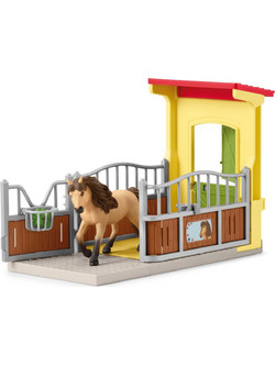 Schleich Farm World Pony Box with Iceland Pony Stallion 42609