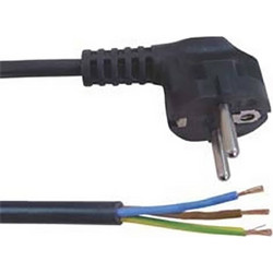 ΚΑΛΩΔΙΟ ΤΡΟΦΟΔΟΣΙΑΣ 3X0.75mm 1.2m ΣΟΥΚΟ ΓΩΝ.ΜΑΥΡΟ YUN (ΣΕΤ ΜΕ 5)
