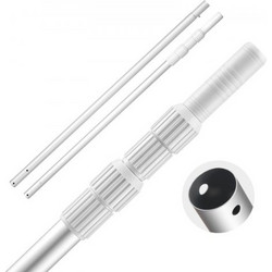VEVOR Pool Pole, 1 έως 3,65 mm Telescoping Swimming Pool Cleaning Pole, Professional ρυθμιζόμενο τηλεσκοπικό κοντάρι με πόλο επέκτασης, ραβδί καθαρισμού βαρέως τύπου για δίχτυ, τσουγκράνα, βούρτσα, κε