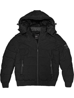 Rebase Ανδρικό Μπουφάν Χειμωνιάτικο Puffer Μαύρο 232.RJK.002