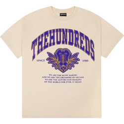 THE HUNDREDS T-Shirts Alumnus T-Shirt - OFF WHITE
