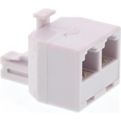 Adaptor Rj11-6P4C 1αρσενικό/2θηλυκά (Παράλληλα)