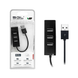 SGL 303P USB Hub 2.0 USB-A με 3 Θύρες USB-A